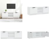 vidaXL Tv-meubel 102x35x36-5 cm bewerkt hout wit - Tv-kast - Tv-kasten - Tv-meubel - Hifi-meubel
