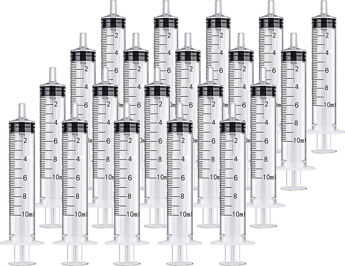 Goedkoopste THRIVO Spuit - Spuiten - Injectiespuit - Doseerspuit - Injectiespuit Zonder Naald - 10ml - 20 Stuks