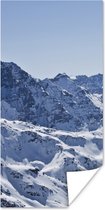 Poster Alpen - Berg - Sneeuw - 60x120 cm