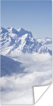 Poster Alpen - Sneeuw - Berg - 80x160 cm