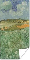 Poster Vlakbij Auvers - Vincent van Gogh - 20x40 cm