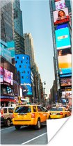 Poster New York - Taxi - Geel - 20x40 cm