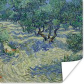 Poster De Olijfgaard - Vincent van Gogh - 100x100 cm XXL