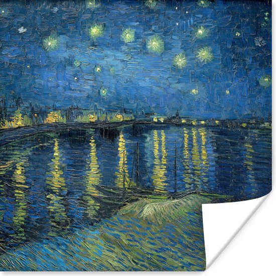 Poster De Sterrennacht - Vincent van Gogh - 30x30 cm