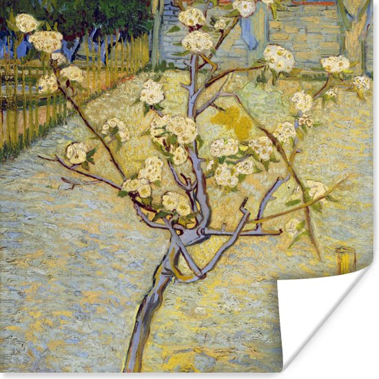 Poster Perenboompje in bloei - Vincent van Gogh - 50x50 cm