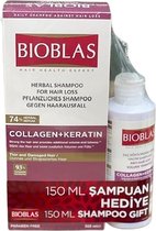 Bioblas - Collagen Keratin Shampoo 360ml + Collagen Keratin Shampoo 150ml Gift(Het voorkomt haaruitval. Voor droog en beschadigd haar)