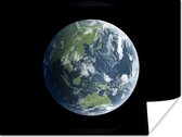 Image satellite de la terre Poster 80x60 cm - Tirage photo sur Poster (décoration murale salon / chambre)
