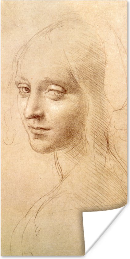 Poster Schets - Leonardo da Vinci - 20x40 cm
