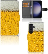Telefoonhoesje Geschikt voor Samsung Galaxy S24 Flip Cover Valentijn Cadeautje hem Bier
