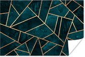 Poster Stenen - Goud - Luxe - Patronen - Abstract - 60x40 cm