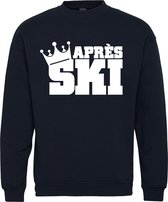 Sweater Apres Ski Kroontje | Apres Ski Verkleedkleren | Fout Skipak | Apres Ski Outfit | Navy | maat XS