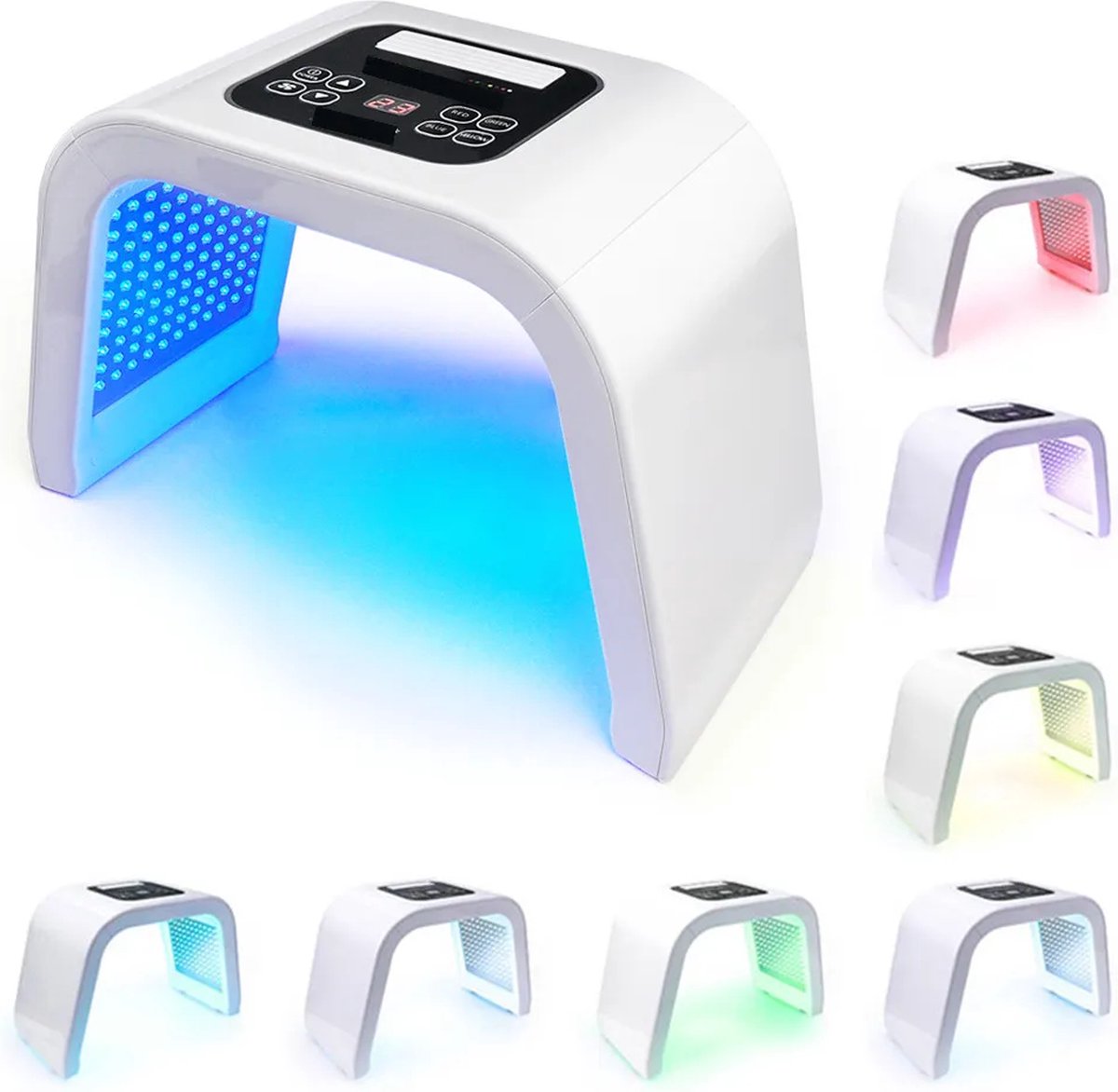 Moonic Beauty LILEV28 Lichttherapie gezichtsmaker LED 7 Kleuren PDT Spectrometer Huidverjonging Anti Rimpel Anti-Acne Smet Verwijdering