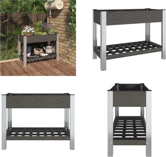 Homgoday Verhoogd bloembed van massief teakhout, 150 x 30 x 25 cm, tuinbed, stedelijke tuin, plantenbak voor het kweken van planten voor terras, binnenplaats, groen