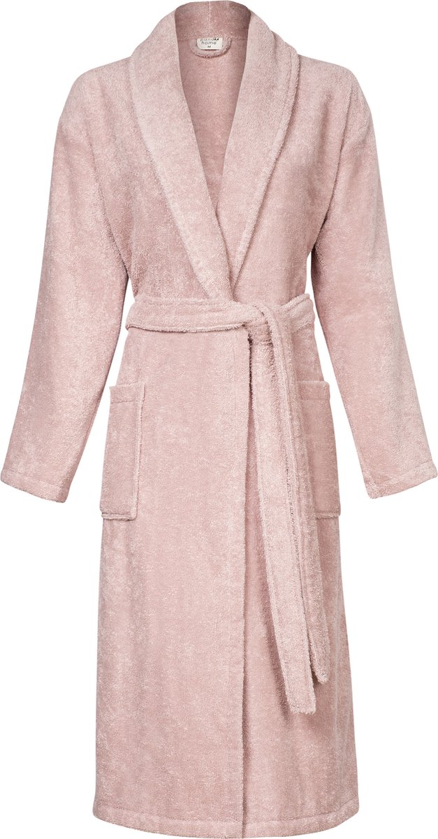 Linden&Green - Unisex Badjas - 100% Turkse Katoen Badjas - M - Rose - Katoen badstof - Sauna Badjas - Badjassen - Sjaalkraag - Badjas dames - Badstof badjas - Maat M op Prijzenvolger.com