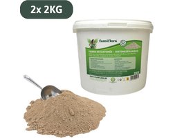 Famiflora Diatomeeënaarde 2kg - Natuurlijk poeder - Voor kippenhok & tuin - Drooghoudend