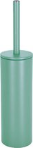 Spirella Luxe Toiletborstel in houder Cannes - salie groen - metaal - 40 x 9 cm - met binnenbak