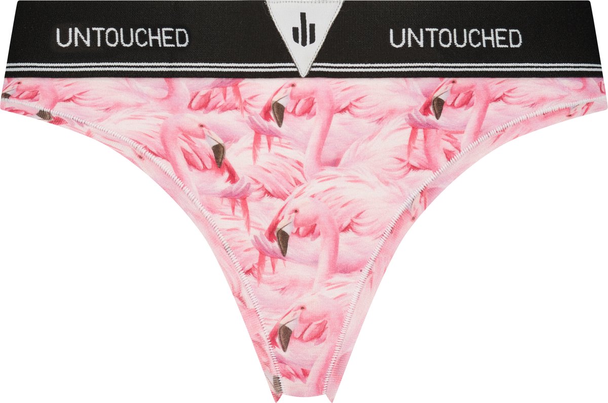 Untouched strings dames - ondergoed dames - duurzaam - perfecte pasvorm - Flamingo String M