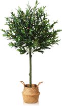 Kunstmatige olijfboom planten 120 cm kunstplant grote kamerplanten plastic plant planten decoratie in pot tropische nep plant decoratie