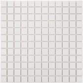 The Mosaic Factory London Vierkant - Tegel - Mozaïektegel - 30x30x0,25cm - Wit - Mat - 0.90m²/10 Stuks