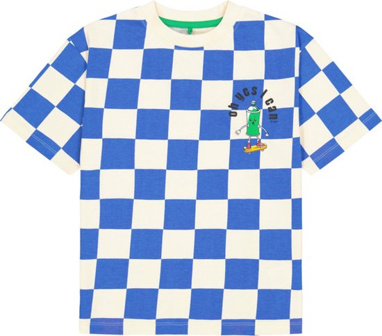 The New t-shirt jongens - ecru - blauw - Tnjeff TN5307 - maat 122/128