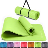 antislip yogamat met schouderband - gymnastiekmat voor yoga, thuistraining, HiiT en Pilates - fitnessmat, sportmat, yogamat antislip, 183 cm x 60 cm x 8 mm