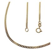 ketting - Gourmet - geel goud - 50 cm - 1.2 gram - 0.8 mm breed - 14 karaat - verlinden juwelier