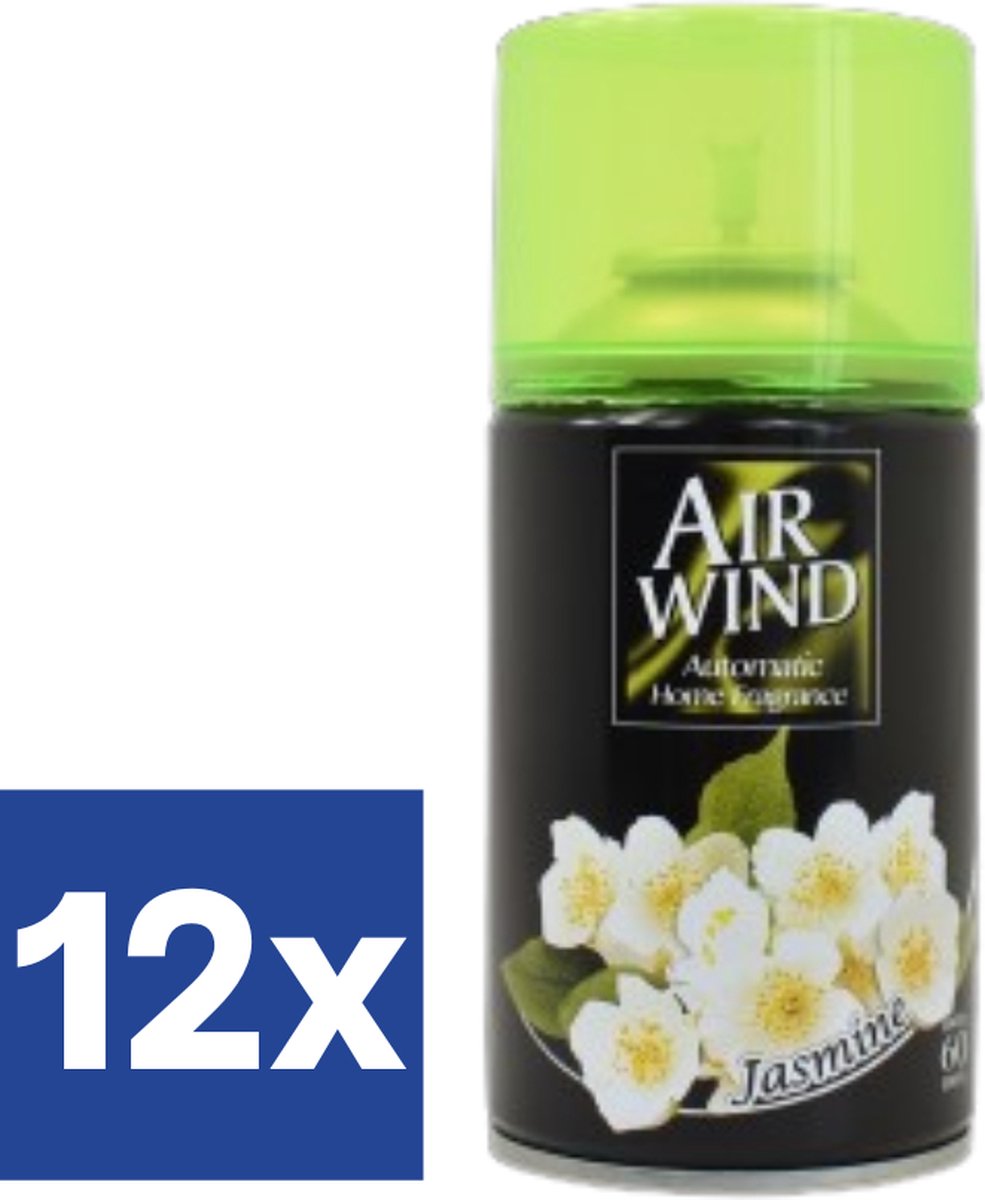 Airwind Jasmijn Luchtverfrisser (Voordeelverpakking) - 12 x 260 ml