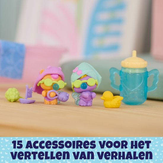 Hatchimals Alive - Maak een Plons Speelset met 15 accessoires - badkuip - 2 van kleur veranderende minifiguren in eieren die zelf uitkomen - Hatchimals