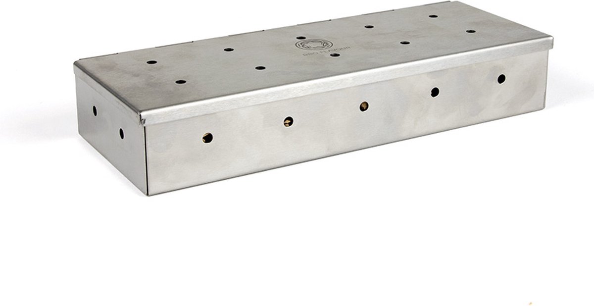 BBQ Flavour Smokerbox - RVS - 24 x 9 x 4,5 cm - Rookbox voor Houtsnippers - Kamado - Gasbarbecue - Elektrische BBQ