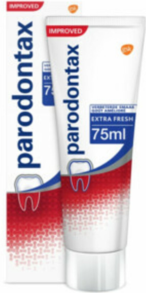 6 x Parodontax – Tandpasta – Extra Fresh – 75 ml - Tandpasta Voor Bloedend Tandvlees - Gezond Tandvlees - Frisheid Mond - Tandpasta Met Fluoride - Tandpasta Voor Geïrriteerd Tandvlees