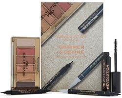 Makeup Revolution Shimmer & Define Shadow & Brow Kit Cadeauset