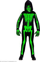Widmann - Spook & Skelet Kostuum - Misselijkmakend Groen Skelet Kind Kostuum - Groen, Zwart - Maat 158 - Halloween - Verkleedkleding