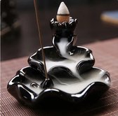 Candle Wisdom – Onyx Collection N1 - Wierook Houder - Keramische Wierook - Kegelbrander houder - Geur brander – Kegelbrander - Meditatie – Aromatherapie – Cadeau – Backflow
