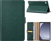 Phreeze Luxe Tablet Hoes - Geschikt voor Samsung Galaxy Tab A9 Hoesje 2023- 8.7 inch - Vegan Leer - Magneetsluiting - Tablet Case Cover - Groen