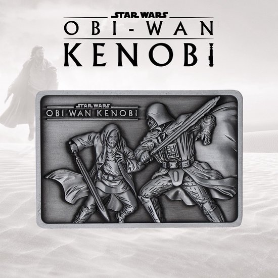 FaNaTtik Star Wars Verzamelobject Collectible Ingot Obi-Wan Kenobi Limited Edition Zilverkleurig