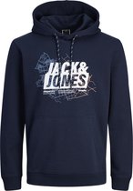 JACK&JONES JCOMAP LOGO SWEAT HOOD SN Heren Trui - Maat XXL