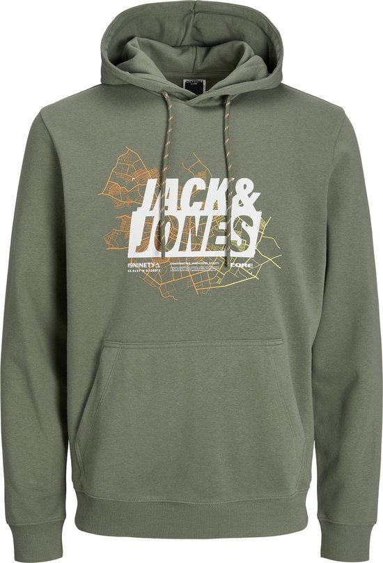 JACK&JONES JCOMAP LOGO SWEAT HOOD SN Heren Trui - Maat L