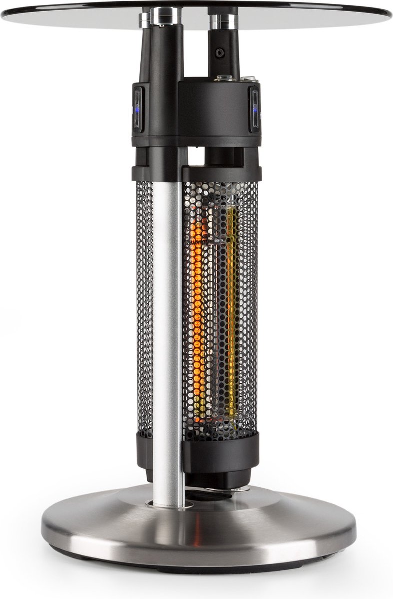 Primal Heat 65 bijzettafel koolstof IR verwarmingselement 1200W LED 65cm glas