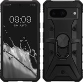 kwmobile shockproof telefoonhoesje van kunststof - geschikt voor Google Pixel 8 - Verstevigde hoeken - In zwart