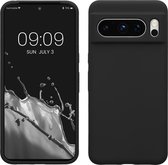 kwmobile telefoonhoesje geschikt voor Google Pixel 8 Pro - Hoesje met siliconen coating - Smartphone case in mat zwart
