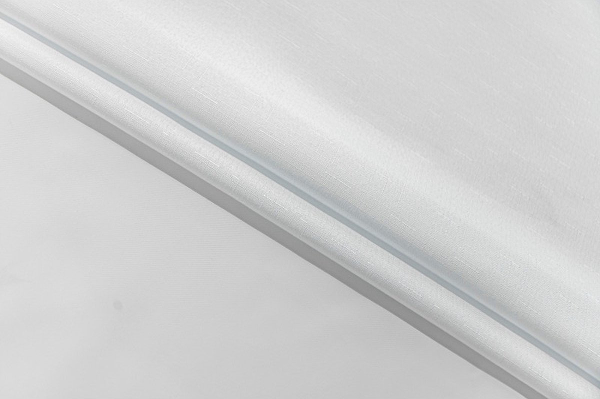 Univers Décor - Vlekwerend effen wit rond tafelkleed - 160 cm
