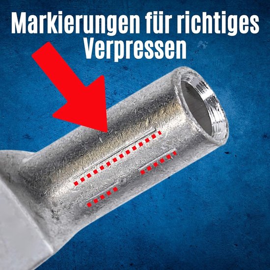 10 stuks Kalitec DR10-10 perskabelschoen, 10 mm², M10, connector