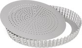 Patisse Silver-Top Quiche Mould Perforated Loose Bottom Ø28cm