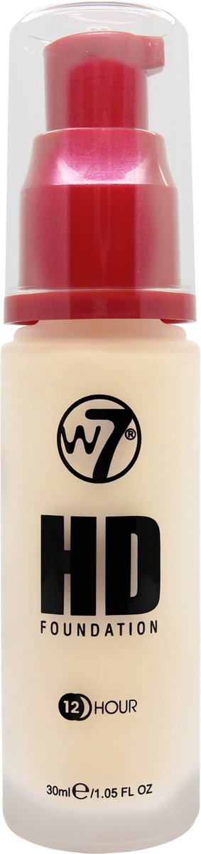 W7 HD Foundation - Porcelain