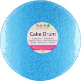 FunCakes Cake Drum Rond - Blauw - Ø25 cm / 12 mm - Taartonderlegger - Taartkarton