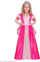 Widmann - Koning Prins & Adel Kostuum - Zoete Knalroze Prinses Rose Lily - Meisje - Roze - Maat 116 - Carnavalskleding - Verkleedkleding