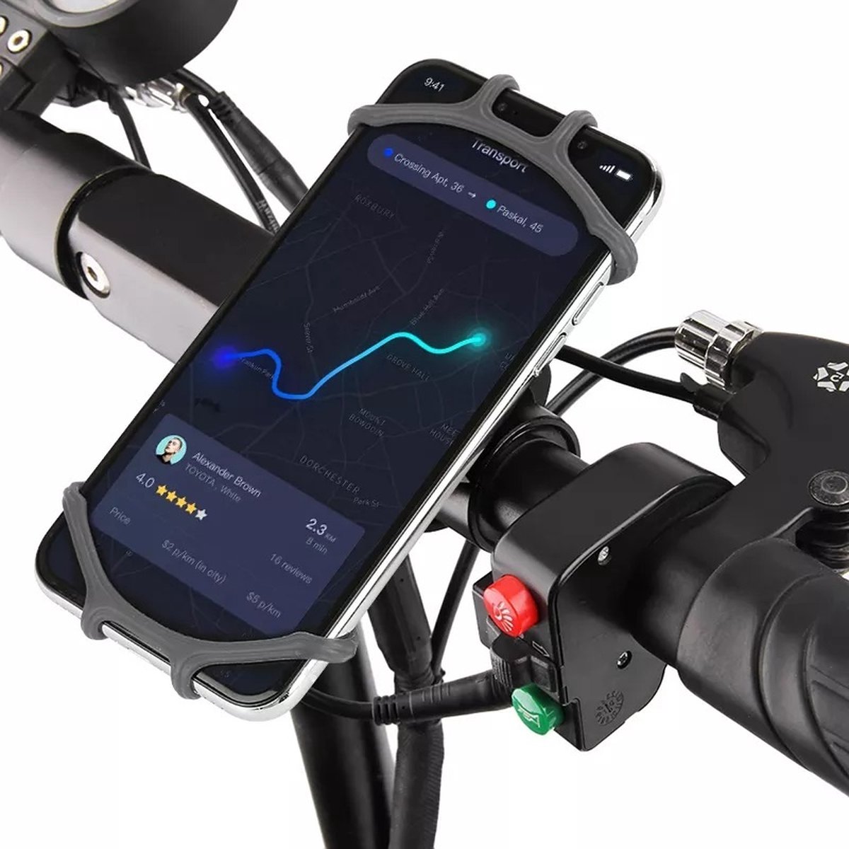 Telefoonhouder fiets - Multifunctionele Smartphone telefoon houder 360 graden rotatie, voor Geschikt voor Motor, fiets en kinderwagen
