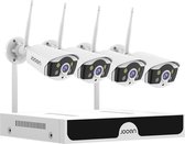BOUQUET CCTV - Ensemble de caméras de sécurité avec 4 caméras Plein air - Système de caméra de sécurité Home - Set de caméras Wifi - Caméra de sécurité - 4 Caméras - Vision nocturne - Détecteur de Motion