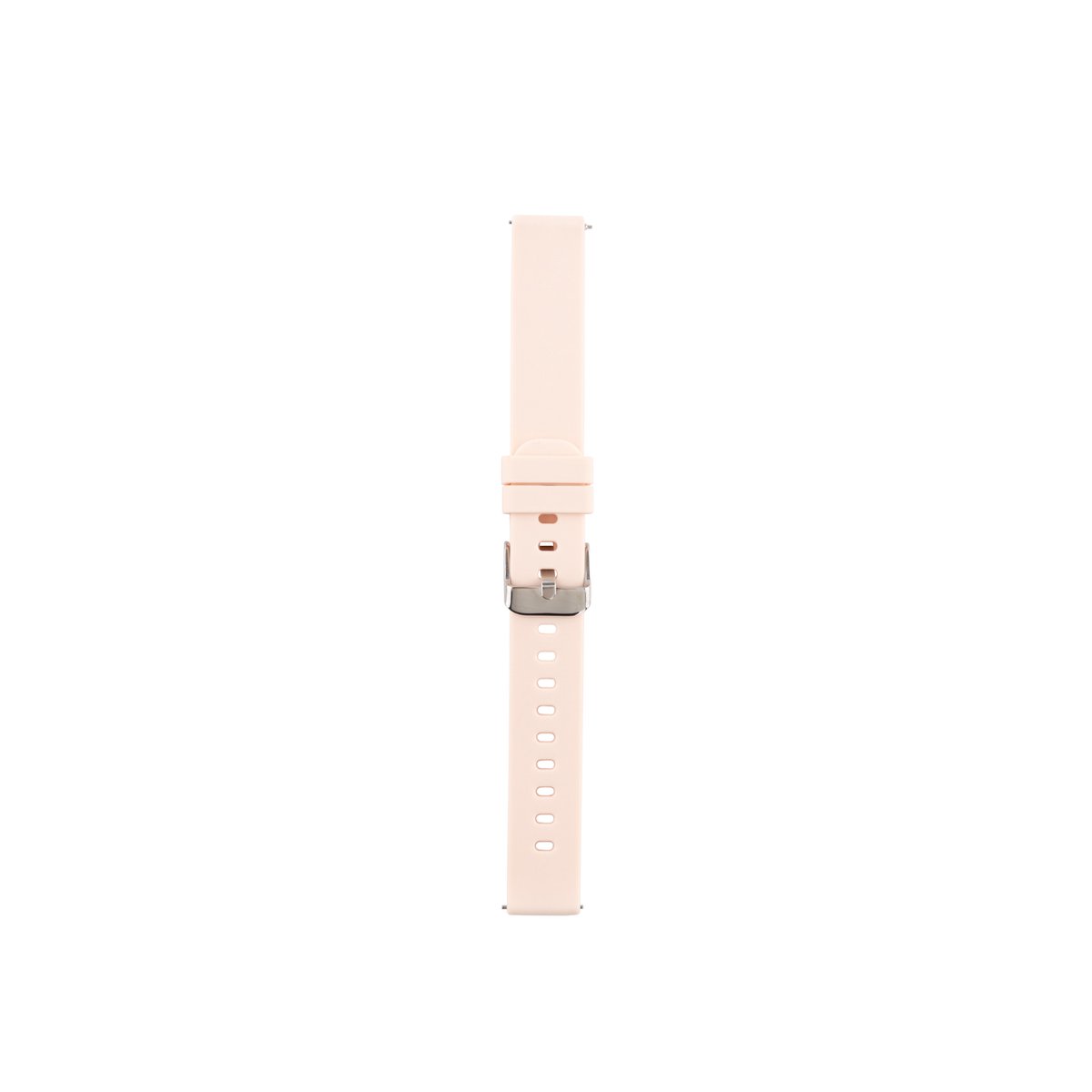 Bizoule Silicone Bandje 16mm - Roze met zilveren gesp - voor Smarwatch Beleza
