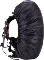 Luxe Waterdichte Rugzak Hoes - Reflecterende Regenhoes Backpack - 30 t/m 40 Liter - Zwart - Maat M